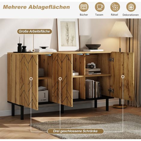 Möbelstück aus Stoff in Natural Wood 120 x 35 x 70 cm HOMAIRE (1/5)