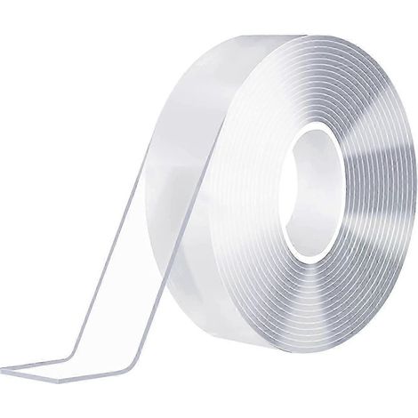 Extrem starkes, vielseitig einsetzbares, ablösbares, transparentes doppelseitiges Klebeband superklebendes Nano-Klebeband (1/5)