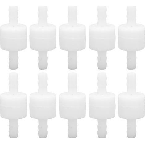 PE-Regelventil, Einweg-Aquarienluftpumpe, Rückschlagventil für die chemische Industrie, weiß, 6 mm, 10 Stück (1/5)