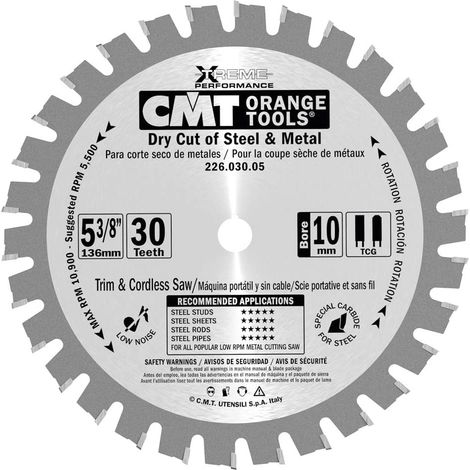 226.030.05 SIERRA CIRCULAR PARA METALES 136X1.5X10 Z=30 FWF
