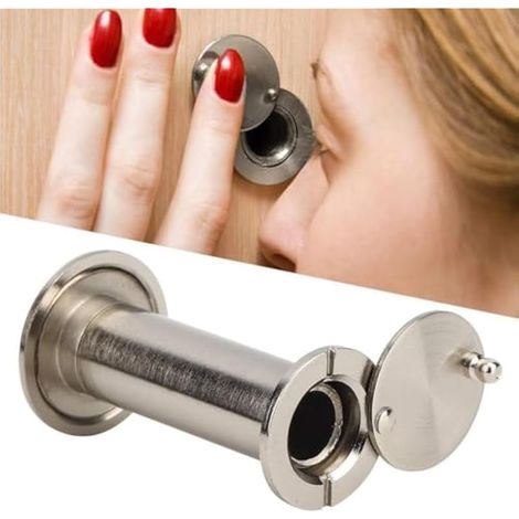 Door Viewer peephole with Heavy Duty Rotating Privacy Coverfor Door Thickness 55-90mm, Anti-Theft 220 Degree Angle, Safety for Home,Office, Hotel (4) (1/3)