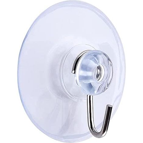 5 Pcs Crochets à Ventouse, Amovible Transparent Ventouse Ventouse Crochets Muraux Cintre pour Salle De Bains Cuisine Serviette De Douche Crochets Muraux Cintres Accessoires (45mm) (1/5)
