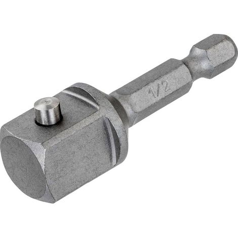 Adattatore Dewalt per avvitatori a impulsi da 1/4" a bussole da 1/2". (1/2)