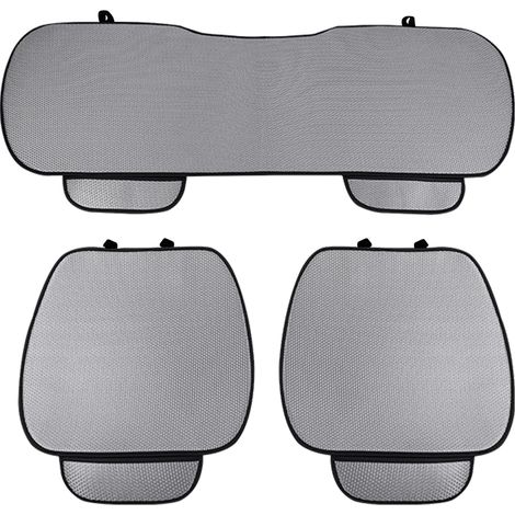 Lupex shop - Coprisedile universale per auto 3 pezzi, 2 anteriori e 1 posteriore, nero (Silk Ice Grigio) cod. LS028