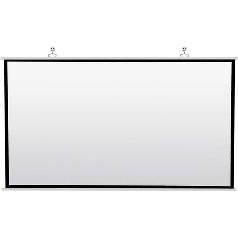Écran de projection portable pour home cinéma, extérieur, HD, blanc, pliable, anti-plis (72 pouces) (1/5)