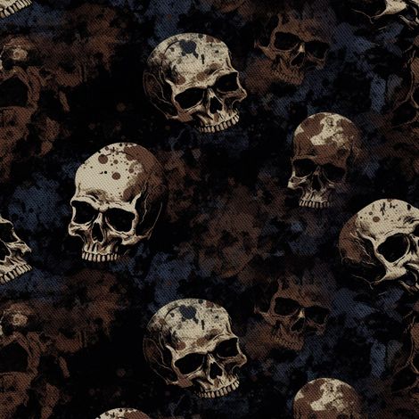 Tela Oxford decorativa para exteriores - Motivo de calavera I DX4014 (1/5)