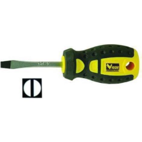 VIGOR - CACCIAVITE NANO PIATTO IN ACCIAIO CROMO VANADIO - 4X40MM