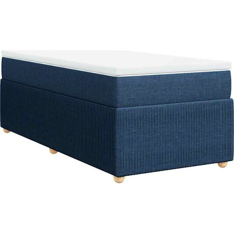 Maison Exclusive - Giroletto a Molle con Materasso Blu 90x200 cm inTessuto