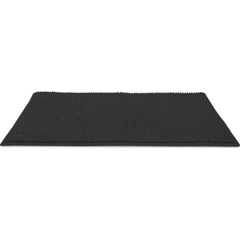 Beautissu Tapis de Bain BeauMare WR - Antidérapant Absorbant 120x70cm	Noir
