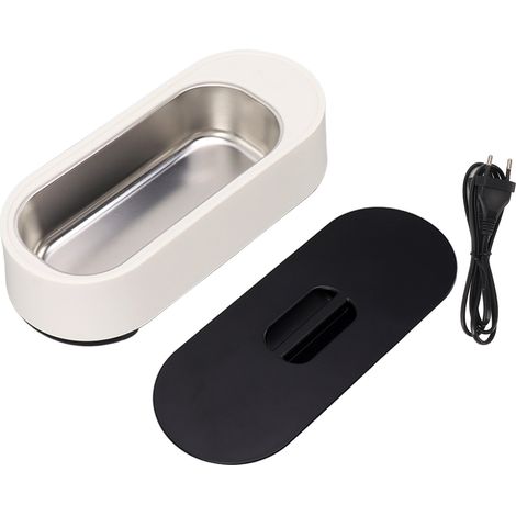 Machine de nettoyage de lunettes en acier inoxydable ABS, mini machine portable de nettoyage de bijoux, montres et pinceaux de maquillage, prise UE 250 V (1/5)