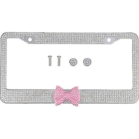 Porte-plaque d'immatriculation en acier inoxydable pour voiture (1/3)