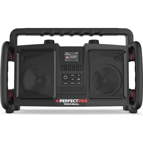 PerfectPro Baustellenradio ROCKBULL mit integriertem Akku + Ladegerät (1/10)