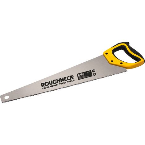 Roughneck R20C Hardpoint Handsaw, 20-inch (500mm) Blade, 8 TPI for Heavy-Duty Cutting (1/2)