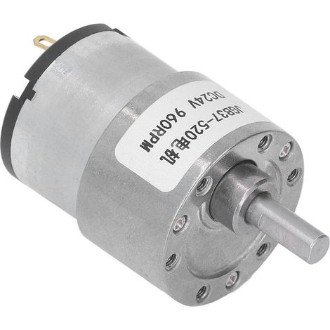 Moteur à Courant Continu 24V 960 Tours par Minute, Réducteur Silencieux et Couple Puissant avec Capteur Hall (1/5)