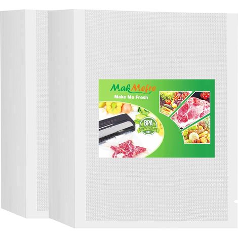 200µm 25X33cm(200 sacs) Sacs sous vide pour toutes les machines à emballer sous vide et les appareils de mise sous vide alimentaire,résistants à l'ébullition et sans BPA (1/5)