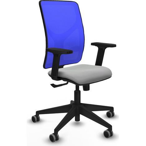 Silla de oficina piqueras y crespo Motilla azul tela cuero sintético (1/2)