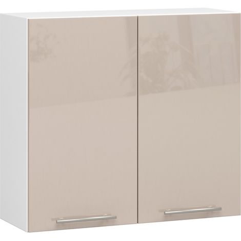 Buffet beige glamour avec pieds dorés, 160 × 85 × 39 (1/5)