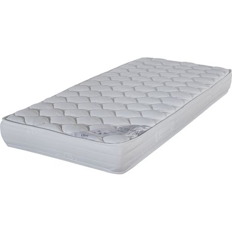 Matelas mousse 90x190x18 cm soutien équilibré blanc - MONTINA