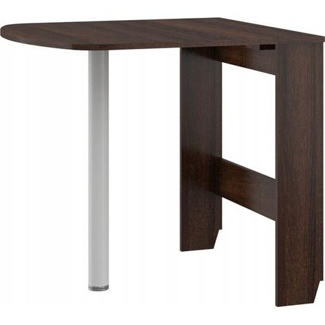 Table à manger semi-ovale pliante Sonoma sombre 81x80cm modèle:HOMNI 6 Table pliable papillon (1/4)