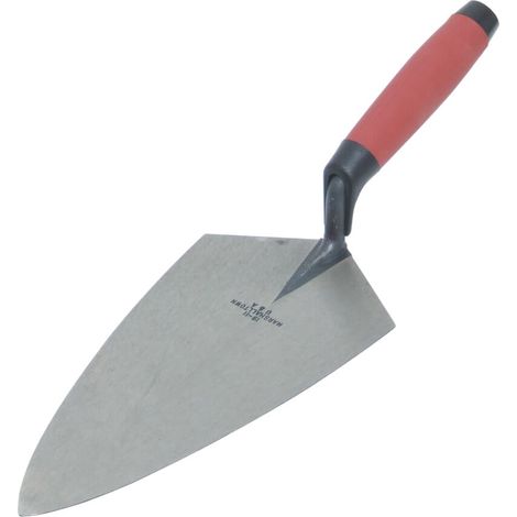Philadelphia brick trowel 11" Durasoft handle – One-piece forged carbon steel – Taper ground blade for maximum mortar capacity – Marshalltown (1/2)