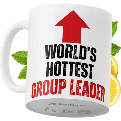 Lustige Kaffeetasse mit witzigem Textdesign für Gruppenleiter – ideal für Geburtstage, Namenstage, Feiertage und besondere Anlässe. Hochwertige Tasse für Zuhause, Büro und Arbeit. Farbe: Weiß, 330 ml.