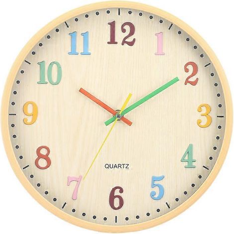 Horloge murale numérique tridimensionnelle couleur de 12 pouces (1/5)