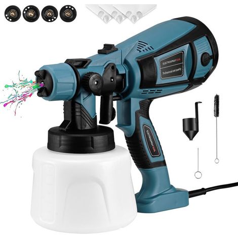 TTLIFE 1400ML Pistolet Peinture Electrique, 800W Pulvérisateurs de Peinture avec 4 Buses et 3 Modes de Pulvérisation pour Clôtures (1/5)