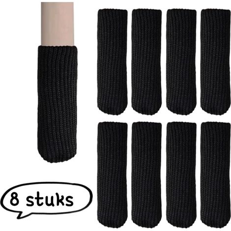 Ensemble de 8 pièces - Protège-pieds de table et de chaise - Housses de pieds de chaise en feutre épais - Protections résistantes à l'usure pour pieds de table et de tabouret - Protège-pieds de tabour (1/5)