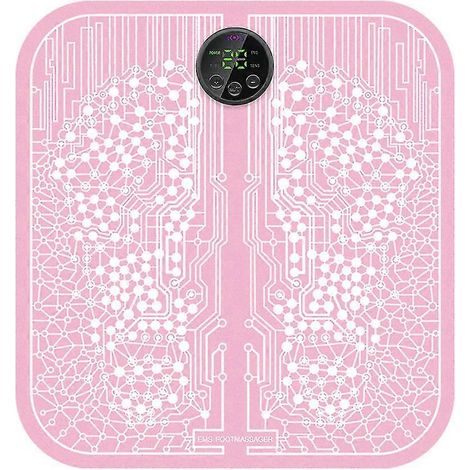 Ryoku Ems Matte zur Schmerzlinderung und Entspannung der Füße durch Akupunkturpunktmassage (Verbesserte Ausführung in Pink, ohne Fernbedienung) (1/5)