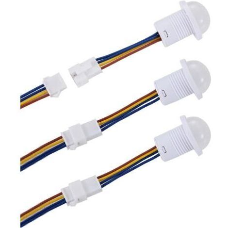 3 Pièces Commutateur de capteur Infrarouge PIR 110 V/220 V, Mini détecteur de Mouvement Infrarouge pour Installation intérieure (1/5)