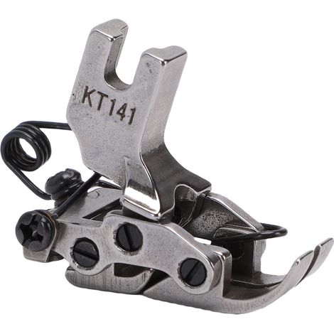 Piedino Pressore KT141 – Piedino a rullo snodato con trasporto inferiore, acciaio massiccio – Design robusto per cucitura precisa di pelle e tessuti tecnici spessi (1/5)