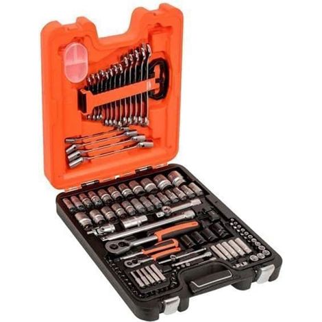 Bahco S106 Socket & Spanner Set of 106 AF & Metric 1/4 & 1/2in Drive BAHS106