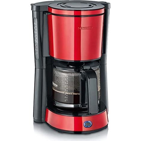 Severin KA 4817 Cafetera rojo metalizado 10 tazas (1/5)