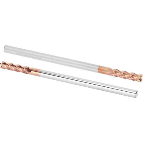 2 pièces Fraises CNC 4 dents en Acier Tungstène pour Bois et Métal 75x4mm (1/5)