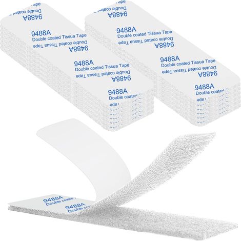 10 Bandes Agrippantes, Adhésif Double Face 3x10cm, Fixation Réutilisable Pour Maison (1/5)
