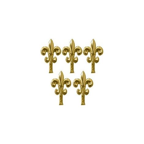 GANCETTO PER QUADRI GIGLIO 5 PZ.  mm. 48 - Oro lucido IDROWEB 20 CF