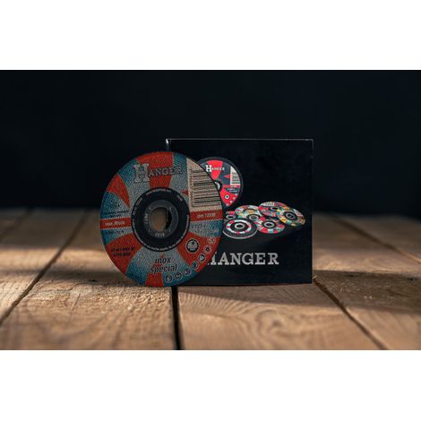 Lot de 5 disques à tronçonner droit pour inox 125 x 1,6 x 22,2mm AS 46 T HANGER 150004 5 (1/3)
