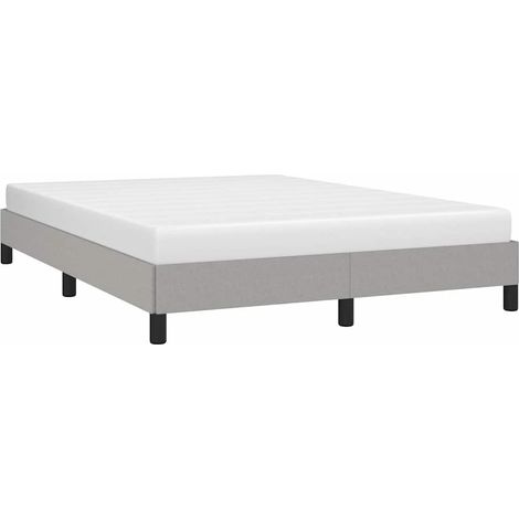 Cama sin colchón tela gris claro 140x190 cm vidaXL (1/5)