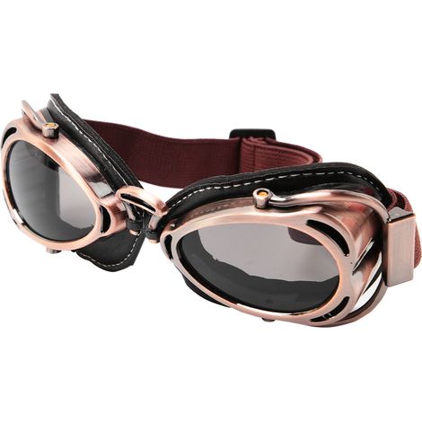 Motorradfahrbrille, staubdicht, winddicht, bogenförmig (bronzegrau) (1/5)