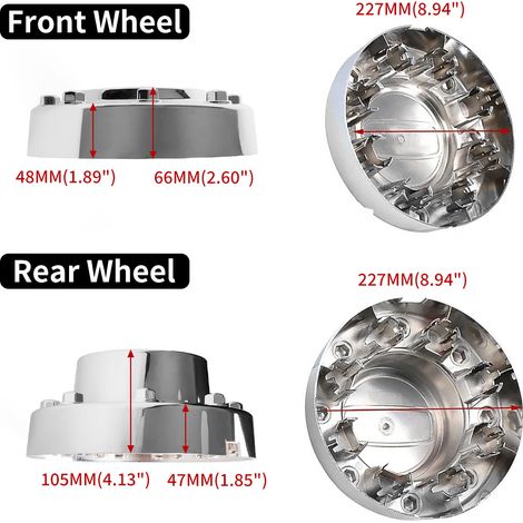 Passend für Radkappen und Radabdeckungen vorne und hinten für Dodge Ram (Baujahre 2011–2018), Auto-Tuning-Zubehör (1/4)