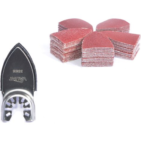 Vaunt 101 Piece Finger Sanding Pad For Multi Tool & Mixed Grit Sanding Sheets (1/5)