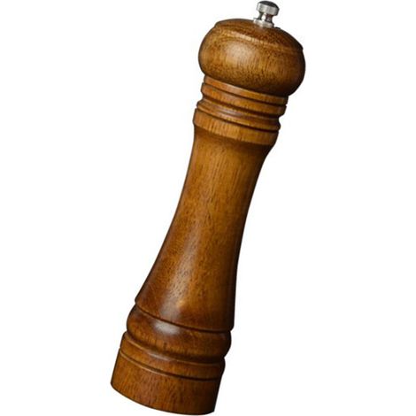 Moulin à poivre manuel en bois pour épices, multifonctionnel, à noyau en céramique, couleur rétro, 20 cm (1/5)