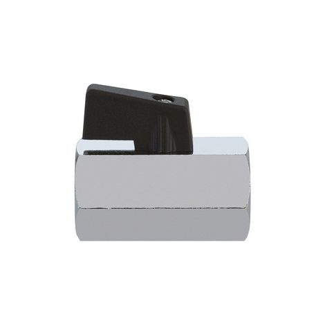 RUBINETTO A SFERA FEMMINA FEMMINA CON LEVETTA NERA- 1/4  DN 8  PN 10- FIV- pezzi 1