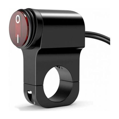 royaluxe-Interrupteur de phare étanche 12V pour moto ATV, interrupteur de phare de moto, interrupteur marche/arrêt de feu de brouillard LED (1/5)