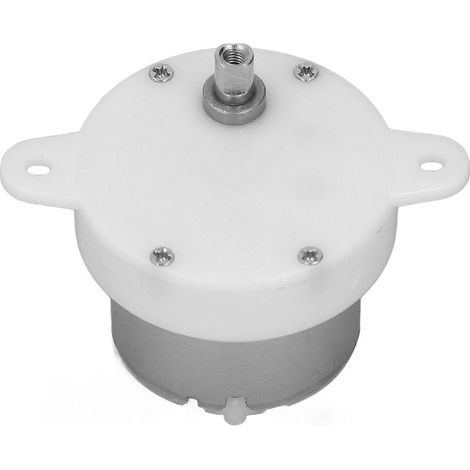 Moteur à courant continu à réduction, 10 tr/min, couple élevé, forme cylindrique avec boîte de jonction silencieuse
