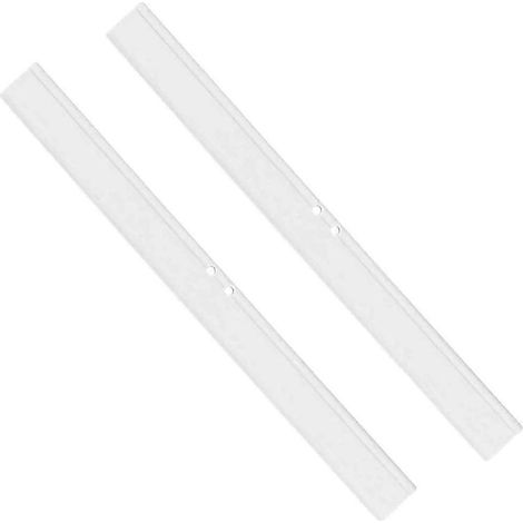 Lot de 2 embouts en caoutchouc de 25,5 cm en silicone pour raclette de douche (1/4)