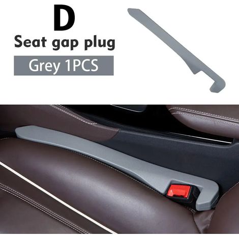 (Gris, 1 pièce) Bouchon universel pour espace entre les sièges auto : organiseur de poche latérale pour console centrale, coussinet pour l'intérieur de la voiture, bouchon de couture de bord. (1/5)