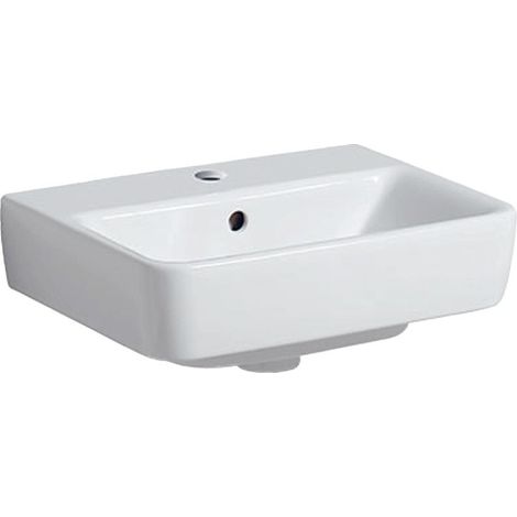 Geberit Renova Plan, Handwaschbecken, 45x34 cm, 1 Hahnloch, mit (1/5)