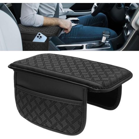 Armlehnenpolster fürs Auto, Armlehnenschutz aus Leder mit Seitentaschen, Mittelkonsolenabdeckung für Limousine, SUV, Van (1/5)
