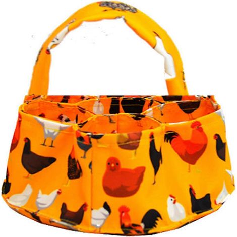 Panier pliable à œufs, 7 poches, sac de rangement pratique pour œufs de poule, idéal pour la maison, la ferme et le jardin. (1/5)
